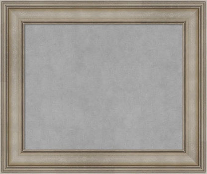 Amanti Art Silver Framed Magnetic Board 21x25 Small Vision Board by AmantiArt