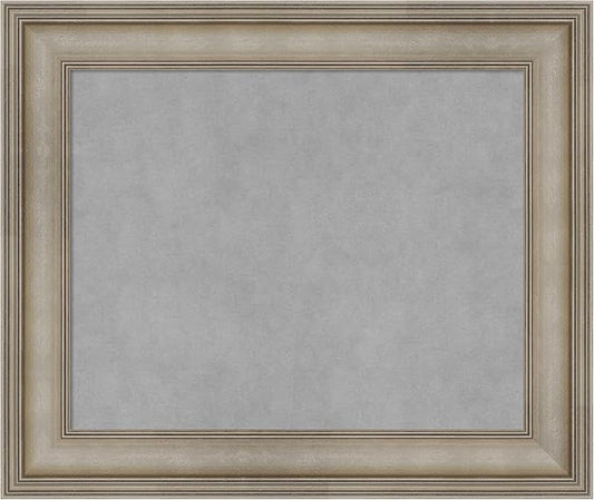 Amanti Art Silver Framed Magnetic Board 21x25 Small Vision Board by AmantiArt
