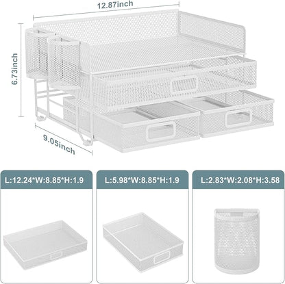 Marbrasse 3 Tier Mesh Desk Organizer - Image 6