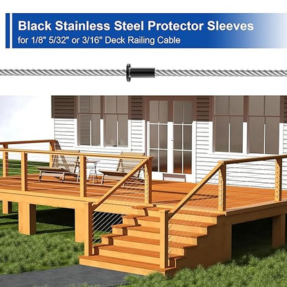 BLIKA 80 Pack Black Stainless Steel Protector Sleeves - Image 6