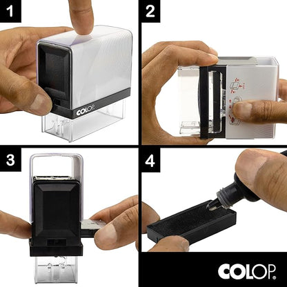 COLOP Extra Large Size Self Inking Custom Text Stamp - Image 6