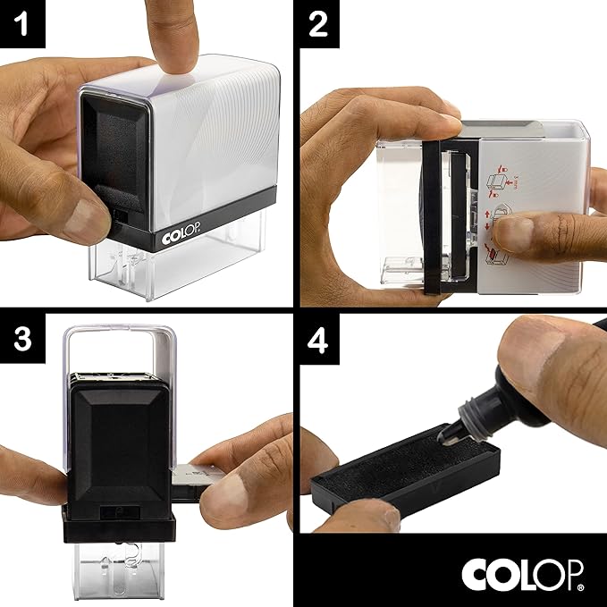 COLOP Small Size Self Inking Custom Text Stamp - Image 6