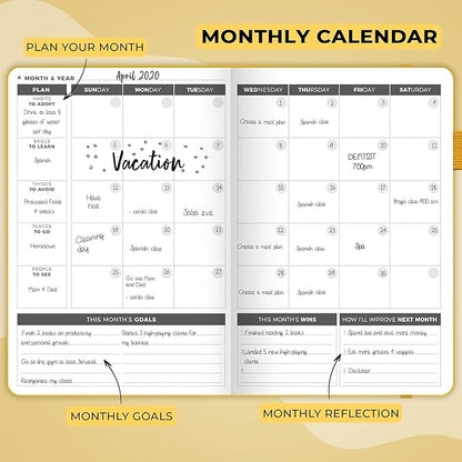 Clever Fox Planner – Undated Weekly & Monthly Planner - Image 4