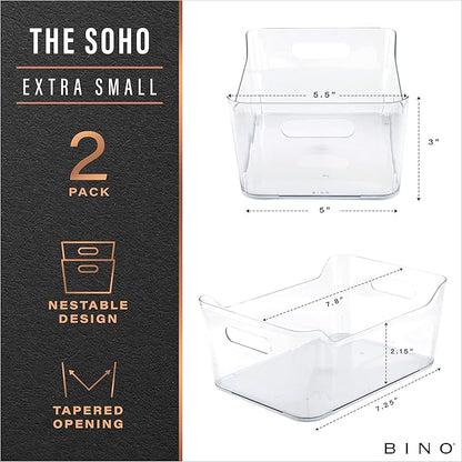 BINO | The SOHO Collection Plastic Storage Bins, X-Small - Image 2