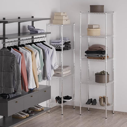 Regal Altair 18" Deep x 24" Wide x 86" Height Wire Shelving Kit | 5-Tier | NSF - Image 5