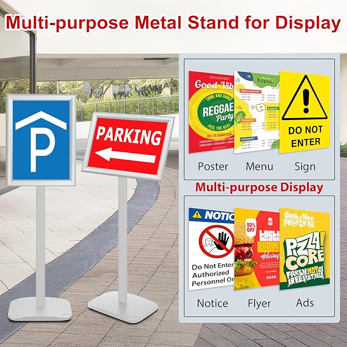 VAIIGO 3 Pack Heavy Duty Standing Sign Holder 11x17 Inch - Image 7