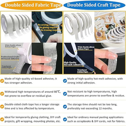 Double-Sided Fabric Tape, Hem Tape No Sew Double Sided Tape - Image 3