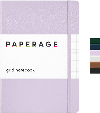 PAPERAGE Graph Paper Journal Notebook, 160 Pages, Medium 5.6 in x 8 in by PAPERAGE