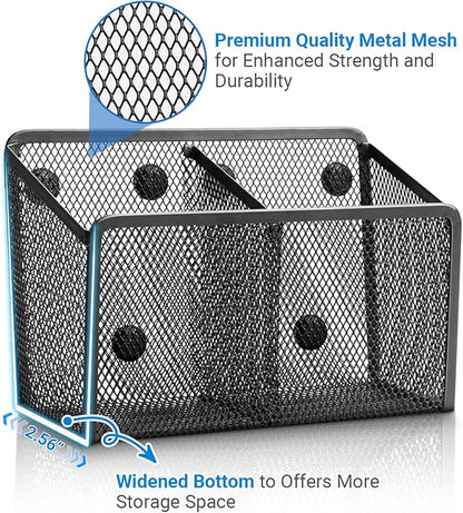Magnetic Pen Holder, Metal Strong Magnet Pen Cup Magnetic Marker Storage Basket - Image 4