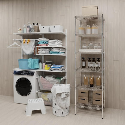 Regal Altair 24" Deep x 24" Wide x 74" Height Wire Shelving Kit | 6-Tier | NSF - Image 2