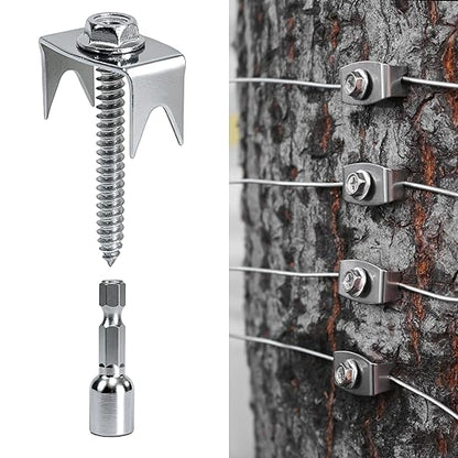 Sumloty 100-Pack 304 Stainless Steel Fence Staples, 1.6 Inch Reusable Fence by Sumloty