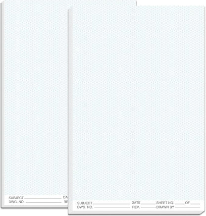 2 Pack 100 Sheets 11" x 17" Isometric Graph Paper Pad Landscape by gisgfim