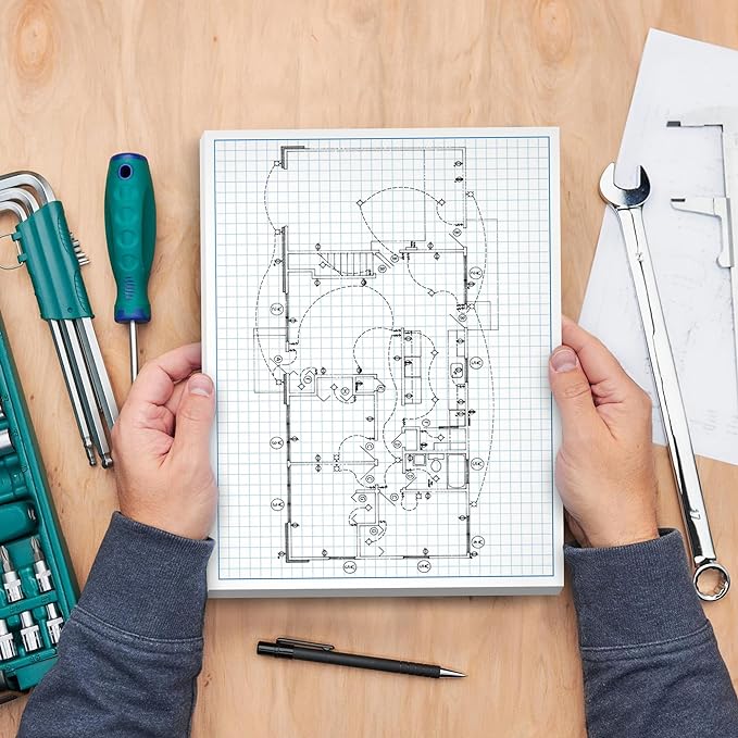 Graph Paper Pad for Blueprint Drawings, Engineering Drawing, and Planning - Image 7