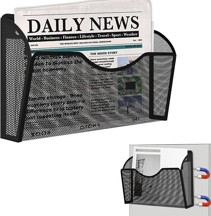 KZWKRG Magnetic File Holder, Magnetic File Folder Holder, No Drilling by Unknown