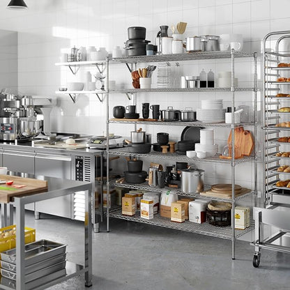 Regal Altair 21" Deep x 60" Wide x 74" Height Wire Shelving Kit | 6-Tier | NSF - Image 5