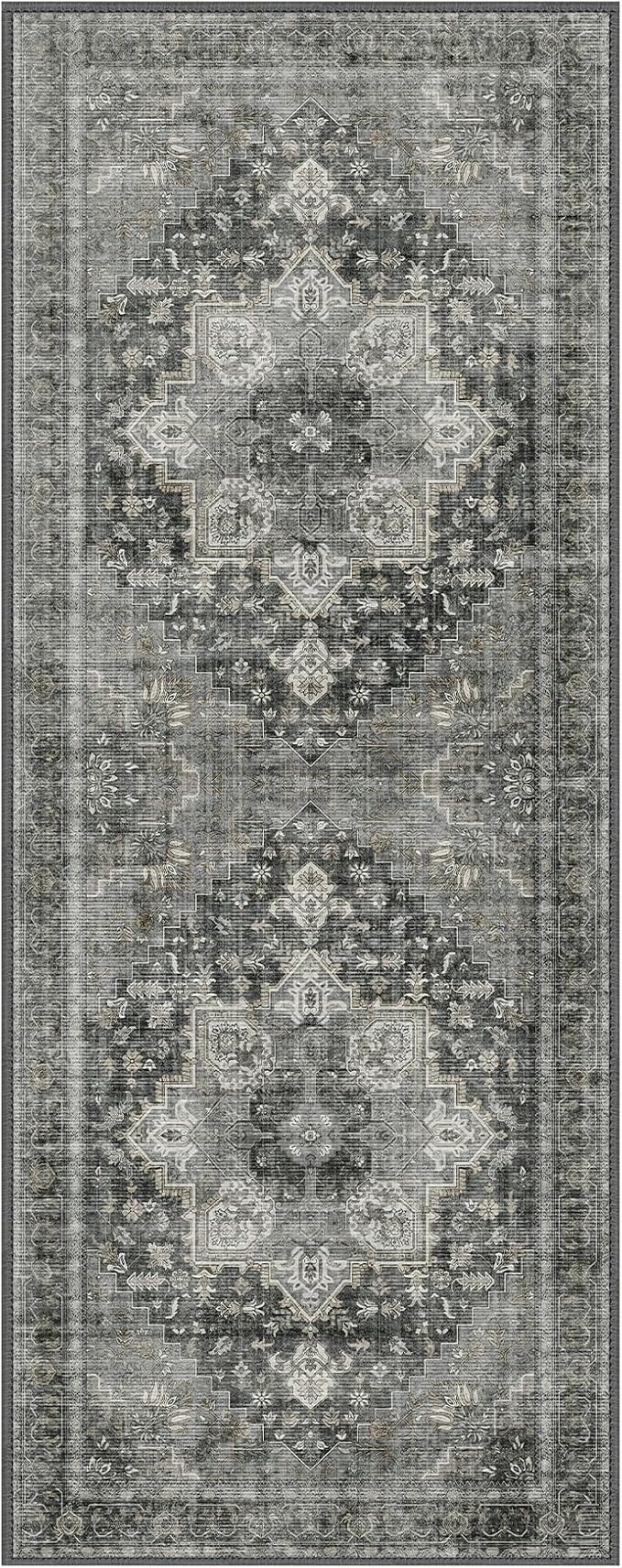 GENIMO 2x4 Runner Rugs for Hallway, Machine Washable Non Slip Vintage Rugs - Image 7