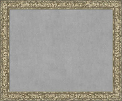 Amanti Art Silver Framed Magnetic Board 39x47 X-Large Vision Board by AmantiArt