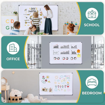 60" x 40" Magnetic Dry Erase Whiteboard - Image 7