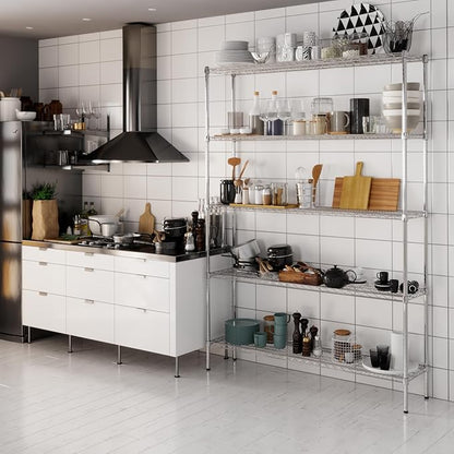 Regal Altair 14" Deep x 60" Wide x 86" Height Wire Shelving Kit | 5-Tier | NSF - Image 8