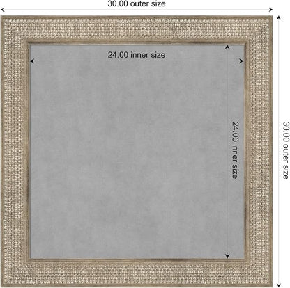 Amanti Art Silver Framed Magnetic Board 30x30 Medium Vision Board - Image 3