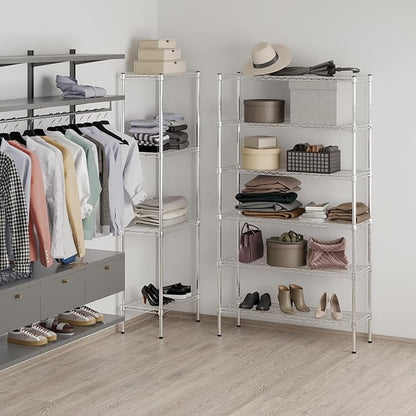Regal Altair 14" Deep x 42" Wide x 74" Height Wire Shelving Kit | 6-Tier | NSF - Image 7