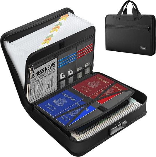 JUNDUN Accordion File Organizer by JUNDUN