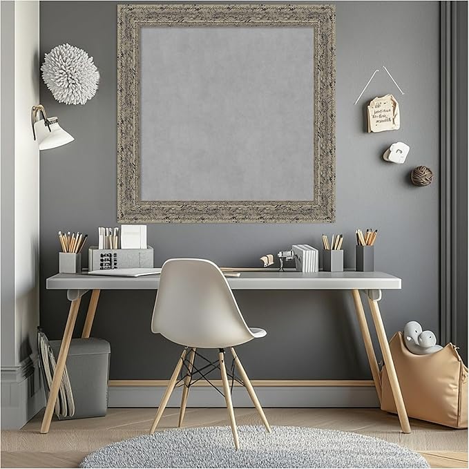 Amanti Art Silver Framed Magnetic Board 29x29 Medium Vision Board - Image 5