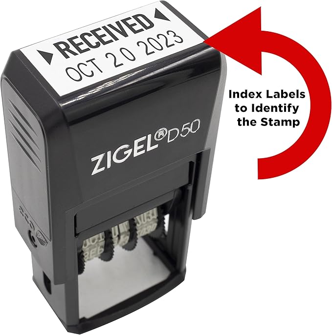 ZIGEL D50 Date Stamp with DEPOSITED - Image 5