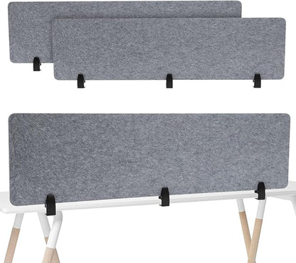 2pcs Privacy Panel, Standing Desk Divider 60"x16" Desktop Office Furniture by Unknown