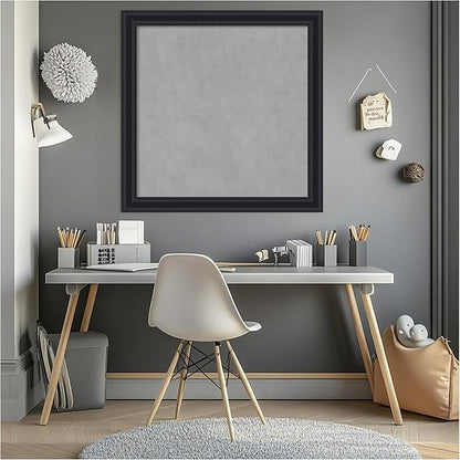 Amanti Art Black Framed Magnetic Board 28x28 Medium Vision Board - Image 5