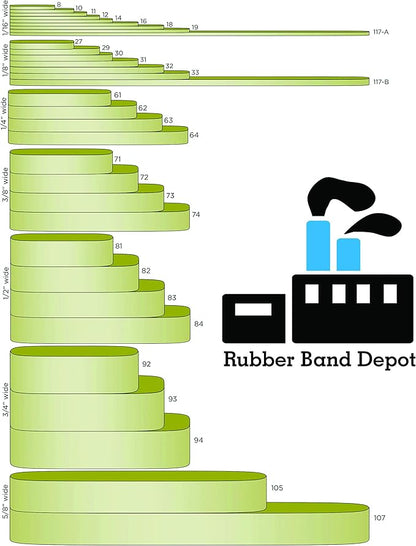 Rubber Bands, Rubber Band Depot, Size #117, Approximately 50 Rubber Bands Per - Image 4