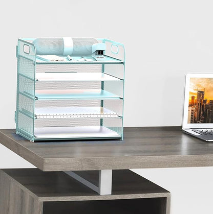 Letter Tray Paper Organizer 5-Tier Desk Organizer File Organizer Paper Holder - Image 5