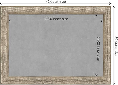 Amanti Art Silver Framed Magnetic Board 30x42 Large Vision Board - Image 4