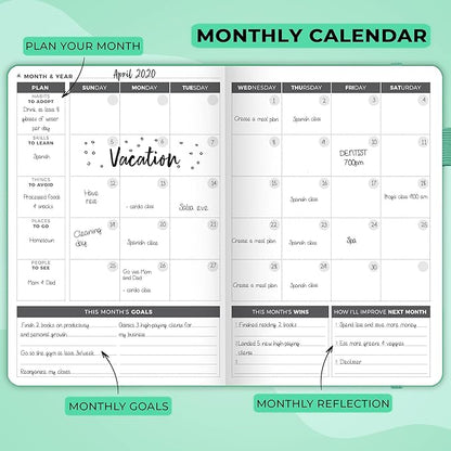 Clever Fox Planner – Undated Weekly & Monthly Planner - Image 4