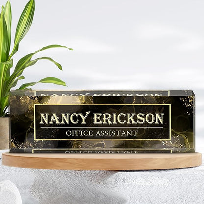 Personalized Name Plate for Desk, Custom Desk Name Plate, Acrylic Name Plate - Image 7
