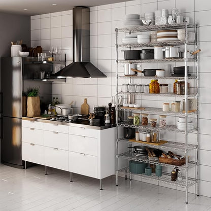 Regal Altair 14" Deep x 42" Wide x 86" Height Wire Shelving Kit | 10-Tier | NSF - Image 2