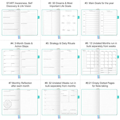 Undated Luxurious Weekly & Monthly Planner to Increase Productivity Hit Your - Image 5