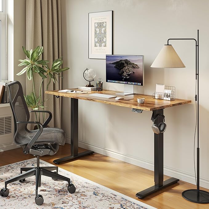Agilestic Electric Standing Desk, Large 60 x 24 Inches Height Adjustable Desk - Image 4