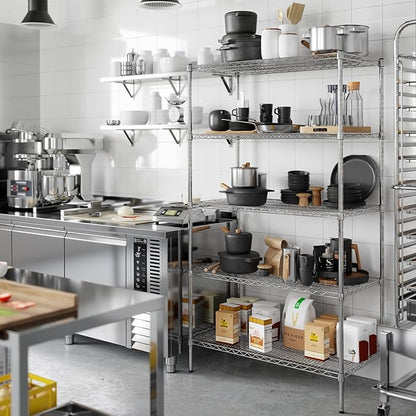 Regal Altair 21" Deep x 42" Wide x 74" Height Wire Shelving Kit | 5-Tier | NSF - Image 7