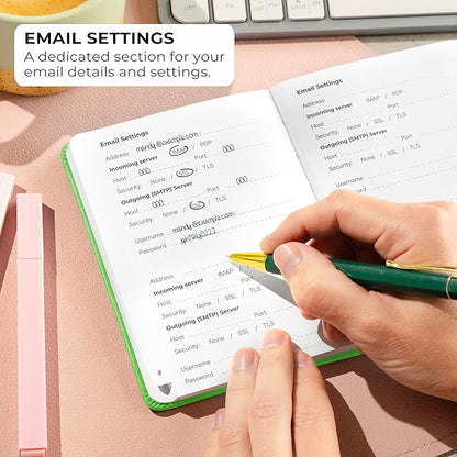 Clever Fox Password Book with alphabetical tabs. Internet Address Organizer - Image 4