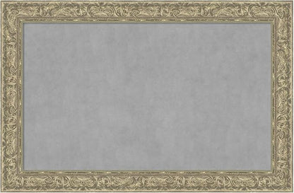 Amanti Art Silver Framed Magnetic Board 31x47 Large Vision Board by AmantiArt