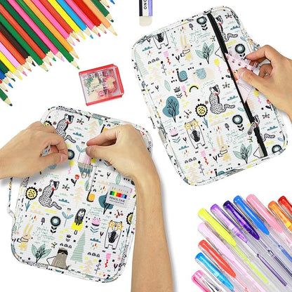 YOUSHARES Colored Pencil Case 220 Slots Pen Case Organizer - Image 4