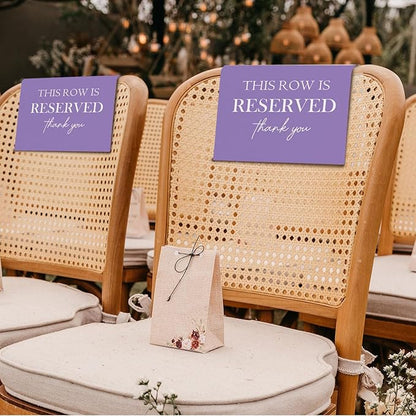 ChissNook Reserved Seating Chair Signs, This Row Is Reserved Pew Cloths Seating - Image 5
