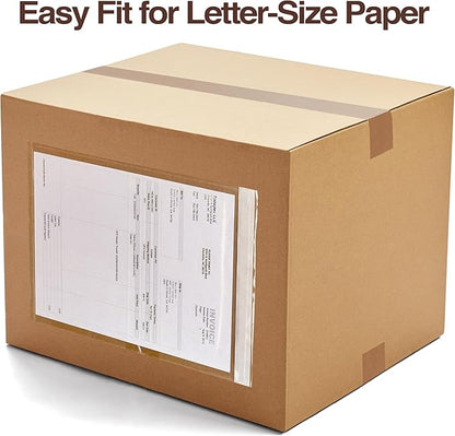 9.5x12 Shipping Label Sleeves 100 Pack Strong Adhesive Back - Image 8