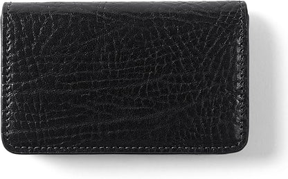 Leatherology Premium Ebony Business Card Case, Magnetic Closure ID Holder by Leatherology