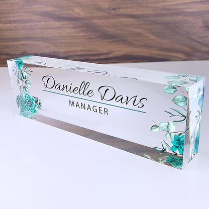 ARTBLOX | Custom Name Plate for Desk, Office Decor, Teacher Desk Name Plate by Artblox