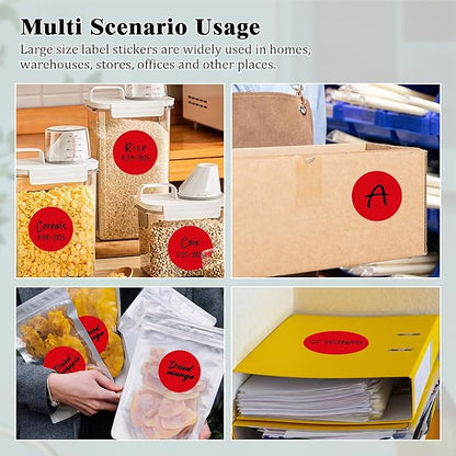 3 Inch Round Colored Dot Stickers, 4 Rolls in Dispenser Box - Image 7