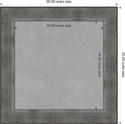 Amanti Art Silver Framed Magnetic Board 20x20 Small Vision Board - Image 4