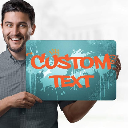 Custom Sign, Custom Street Sign, 11 Font Colors, 13 Font Styles, 4 Hole Options - Image 2