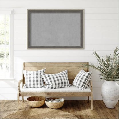 Amanti Art Grey Framed Magnetic Board 29x41 Large Vision Board - Image 6